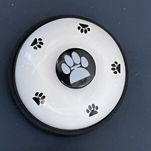 Paw Print Doorbells - White & Black